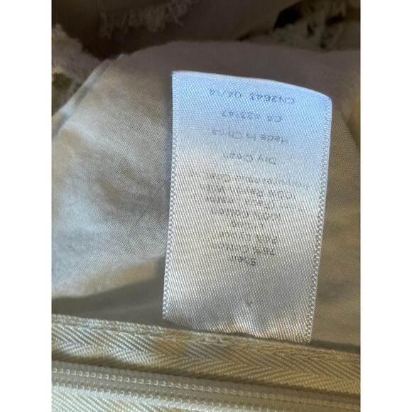 Talbots Top Women 6 White Lace Eyelet Mature Office Workwear Cotton‎ Lyocell - Picture 6 of 7